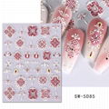 Designed 5D Adhesive Nail Stickers  Nail