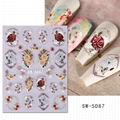 Designed 5D Adhesive Nail Stickers  Nail Art Tips  Nail Art Decals  2