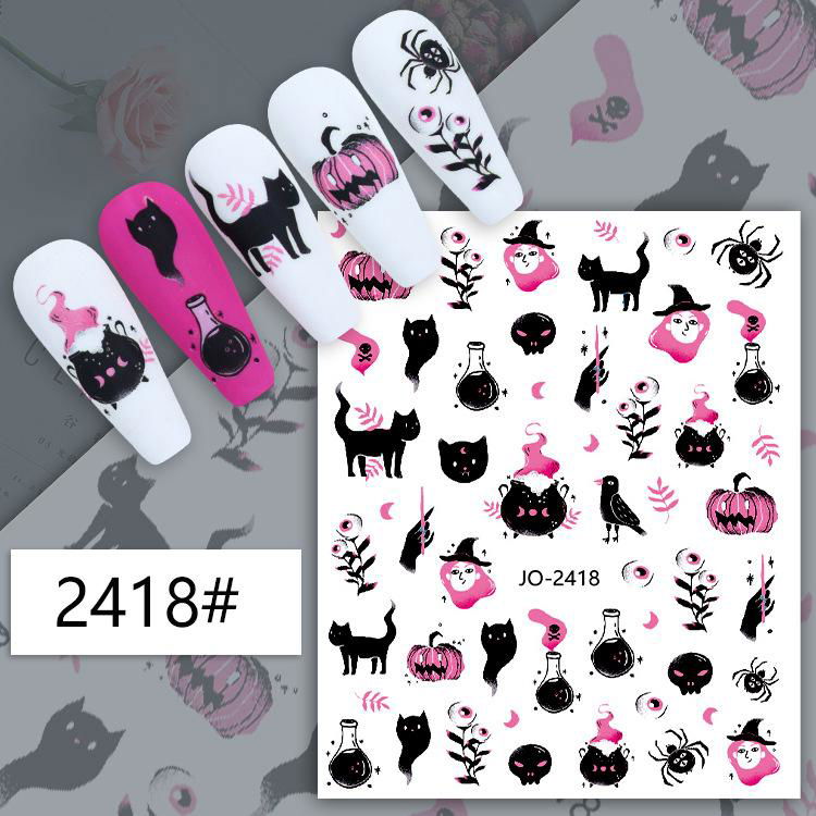  Halloween Nail Stickers Nail Art Supply Nail Tips Nail Accessories 