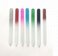 Glass Nail Files with Case Crystal Fingernail Files Double Sided Glass Nail File 8