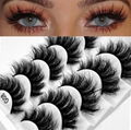 8D Stereo False Eyelashes  5 Pair Set