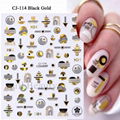 Abstract Image Nail Stickers Nail Tips