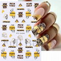 Leopard Skin Nail Sticker Nail Tips Nail Decals Nail Decoration 1