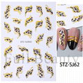 Leopard Skin Nail Sticker Nail Tips Nail Decals Nail Decoration 10