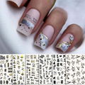 Marble Pattern Nail Tips Nail Art Decals Nail Decals 12pcs Set 6