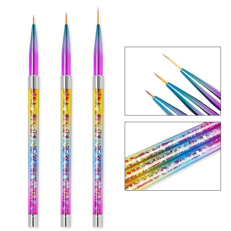 Nail Art Gradiant Drawing Pen Nail Painting Dotting Brush3 PCS Set 