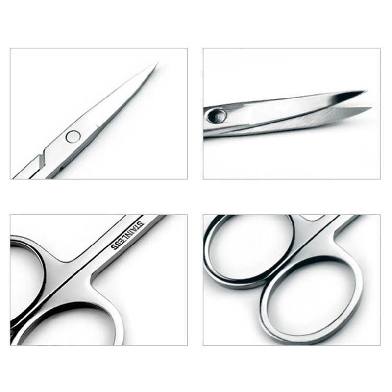 Stainless Steel Facial Hair Small Grooming Trimming Scissors for Men and Women  4