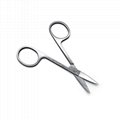 Stainless Steel Facial Hair Small Grooming Trimming Scissors for Men and Women 