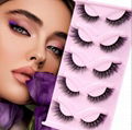 6D Colored Fox Eyes False Mink Eyelashes