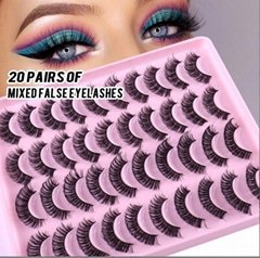 DD Russia Curl Eye Lashes False Mink Mixed Styles Eye Lashes 20 Pair Package