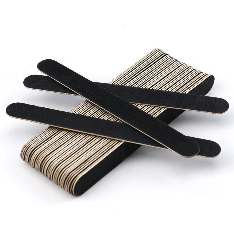 Wooden Nail Files Super Thin 100/180 Double Sided Emery Board     2
