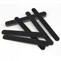  Wooden Nail Files 100/180 Grit , Black Professional Reusable Emery Boards  3