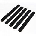  Wooden Nail Files 100/180 Grit , Black Professional Reusable Emery Boards 