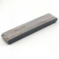  Wooden Nail Files 100/180 Grit , Black Professional Reusable Emery Boards  8