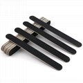  Wooden Nail Files 100/180 Grit , Black Professional Reusable Emery Boards 