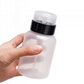 Nail Art  Liquid Cleaner Bottle Nail Art Pump Bottle Safety Lock Pump Dispenser 