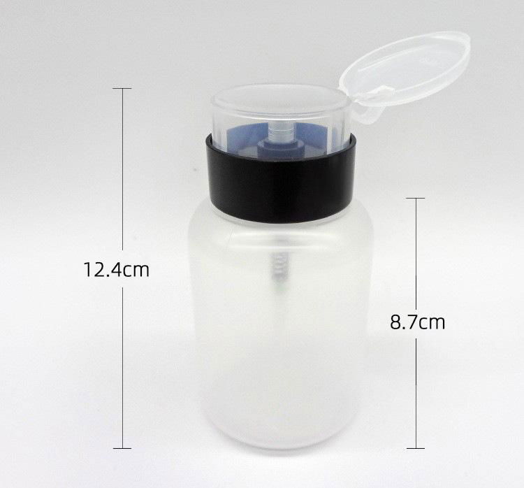 Nail Art Pump Bottle Safety Lock Pump Dispenser Nail Art  Liquid Cleaner  Holder 3
