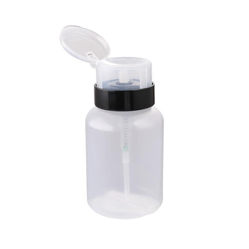 Nail Art Pump Bottle Safety Lock Pump Dispenser Nail Art  Liquid Cleaner  Holder 4