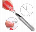 Nail Art Triangle Gel Nail Polish Remover Cuticle Peeler Scraper Remover Tool  2