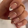 Almond Press On Nails Medium False Nails