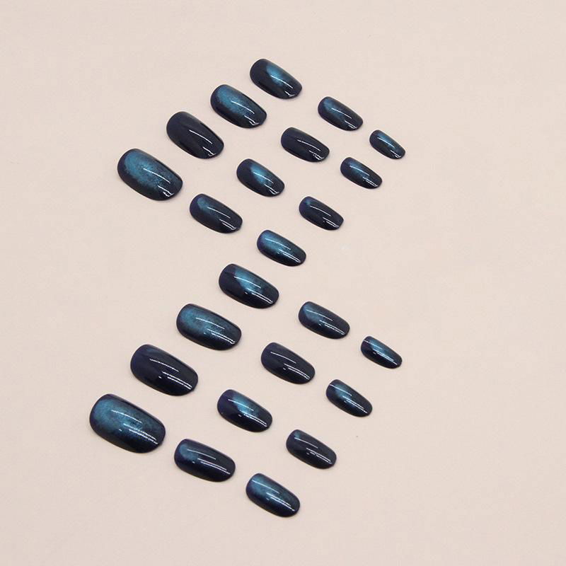 Cats Eyes Press On Nails  Almond Artificial Acrylic Nails 4