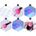 Nail Polish Swatch Dots Nail Gel Color Display Chart  with Adhesive Sticker  9