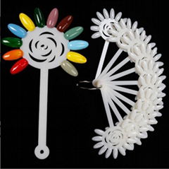 Sunflower Display Wheel Plastic Gel Polish Stick  Display Color Show 120 Color 