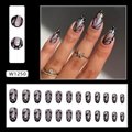 24pcs Aurora Butterfly Press On Nails False Nails For Girls & Womens 2