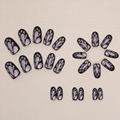 24pcs Aurora Butterfly Press On Nails False Nails For Girls & Womens 3