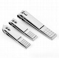 3PCS Steel Nail Clippers Nail Trimming Clippers Fingernail Trimmers
