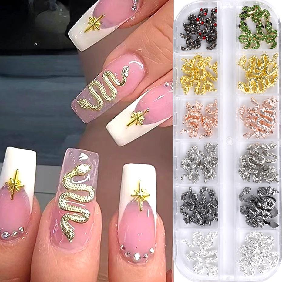 Gothic Snakes Nail Art Accessories Nail Art Decoration 