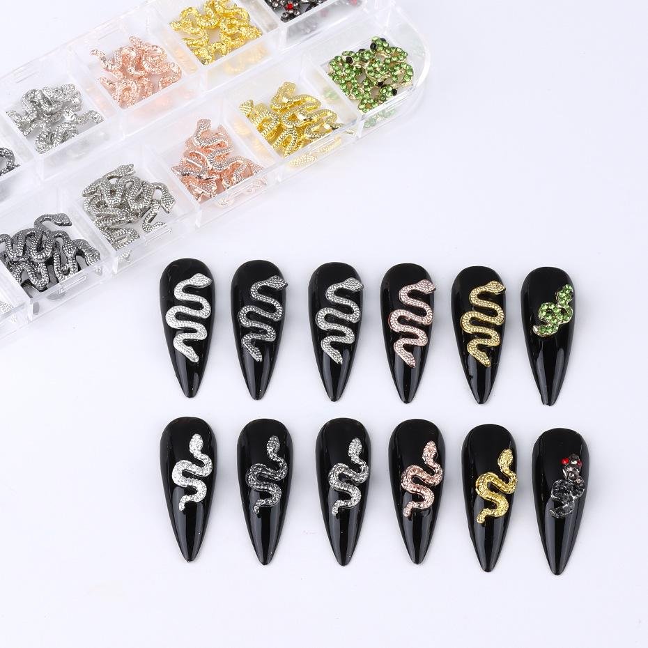 Gothic Snakes Nail Art Accessories Nail Art Decoration  4