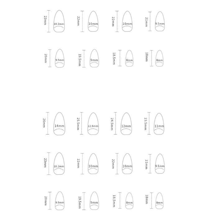 Fake Nails With Design Almond Medium Stone Pattern Dark Red Glitter