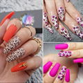 Leopard Nail Foils  Animal Skin Starry Nail Wraps  Nail Decals 10pcs Set  5