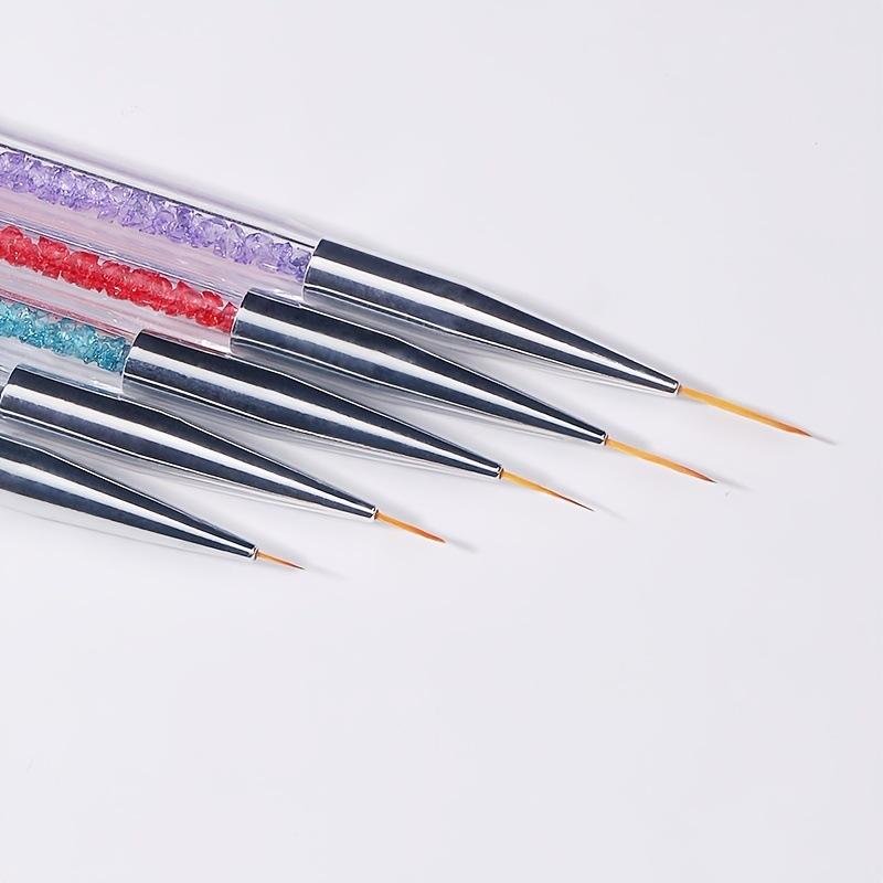Nail Art Design Tools Kit Including Nail Liner Brush and Nail Dotting Pens  3