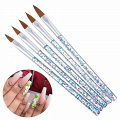 Nail Art Brush Acrylic Nail Art Brush Painting Brush Dotting Tool DIY & Salon 