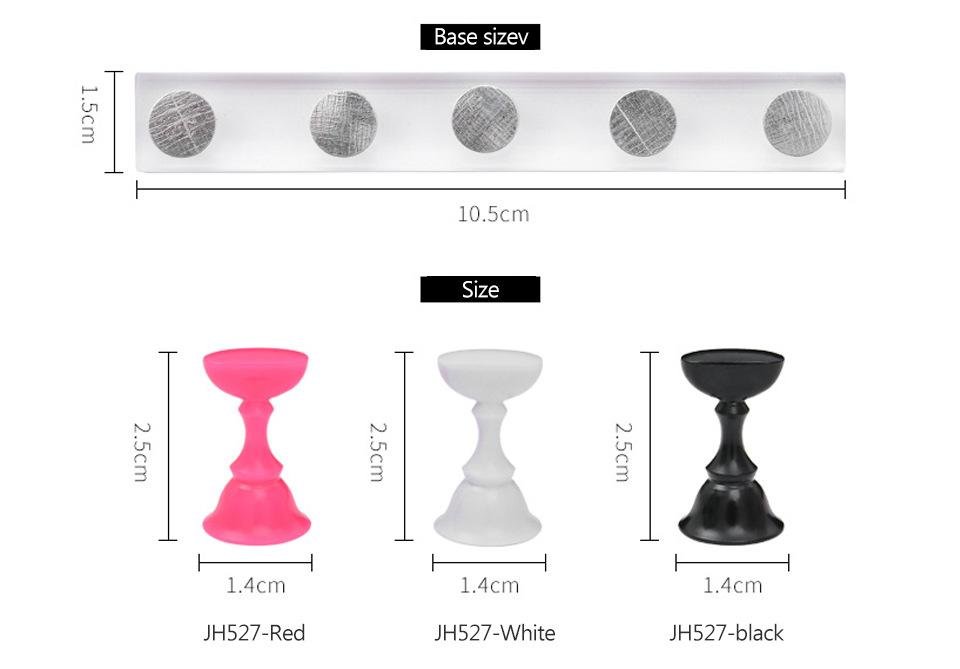  Chess Nail Display Acrylic Nail Display Stand Tips Holder Magnetic Nail Practic 2