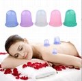 Massaging Vacuum Suction Massage Cup Sets Silicone Anti Cellulite Cup   1