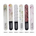 Crystal Glass Nail File with Case, Flowers Nano Glass Nail Shine Buffers Polish 1