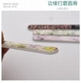 Crystal Glass Nail File with Case, Flowers Nano Glass Nail Shine Buffers Polish