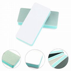 Nail Buffer Block  For Nail Art Green White  Sponge  Nail Repair Grinding Block