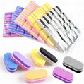 Prof Mini Nail Buffer Blocks Grit Sponge Nail Polish Sanding Buffer Reusable   