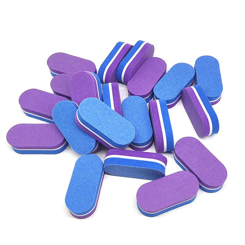 Mini Nail Buffer Blocks Grit Sponge Nail Polish Sanding Buffer Reusable