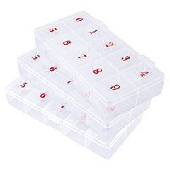  Nail Tip Box Holder Plastic Nail Organizer Storage Boxes Empty  Plastic Box 
