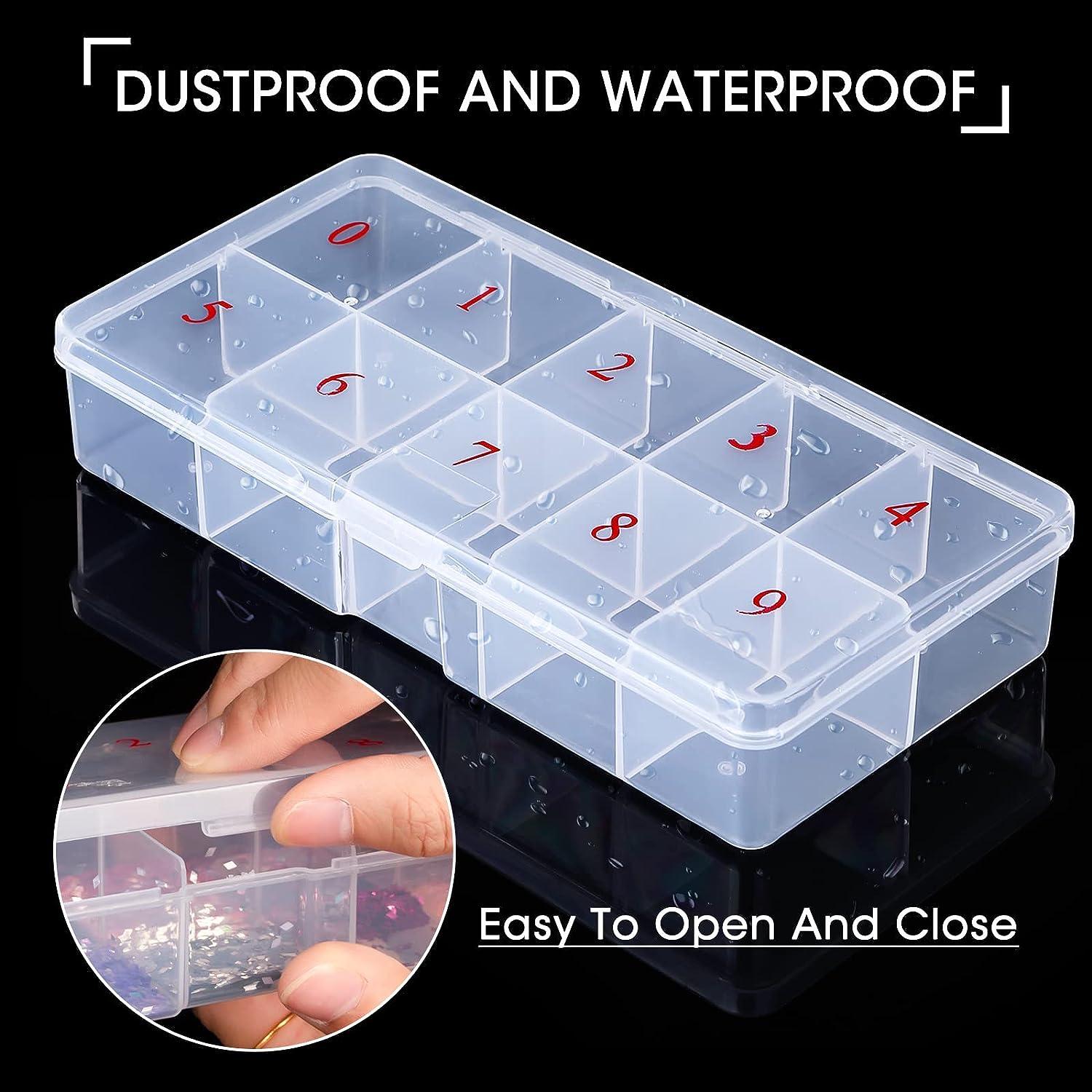  Nail Tip Box Holder Plastic Nail Organizer Storage Boxes Empty  Plastic Box  3