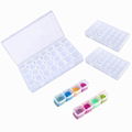 28 Grids Clear Plastic Jewelry Box