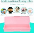 Empty Plastic Storage Box for Nail, Nail Implement Storage Box Organizer Case