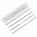 Metal Face Nose Blackhead Extractor  Comedone Removal Sets  3