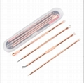 Metal Face Nose Blackhead Extractor  Comedone Removal Sets 