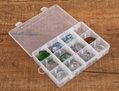 Nail Art Storage Box Plastic Box Organizer 12 Grids Adjustable Dividers